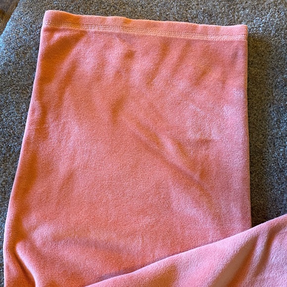 Women’s New York & Company Large Peach Velour Drawstring Pants - Picture 3 of 5